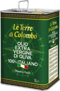 Le Terre di Colombo - Olio Extravergine d'oliva 100% Italiano - in Tanica - 3 Litri