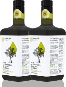 Olio EVO Tunnaliva - Olio Extra Vergine di Oliva Italiano - 100% Nocellara del Belice - IGP Sicilia - Set N.2 Bottiglie 250 mL