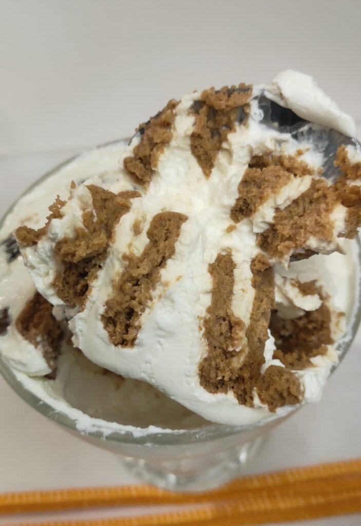 dolce allo yogurt greco senza cottura cremoso con strati morbidi di biscotti