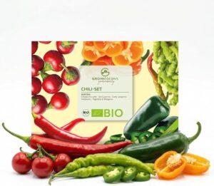 Semi di peperoncino biologico con 5 varietร
