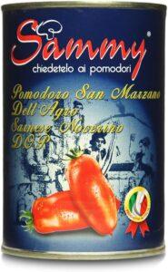 SAMMY - Pomodori San Marzano DOP, Pomodoro dell'Agro Nocerino Sarnese, 100% Filiera Italiana, Gusto Dolce e Intenso, 12 Pezzi in Latta da 400gr
