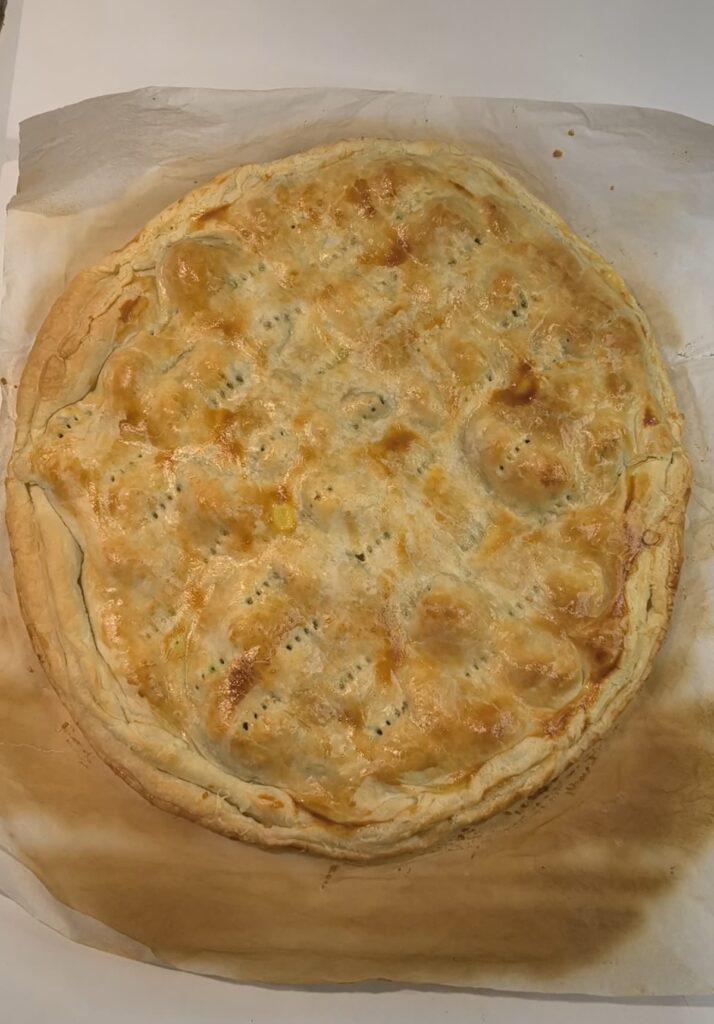 Pasta sfoglia al forno con spinaci