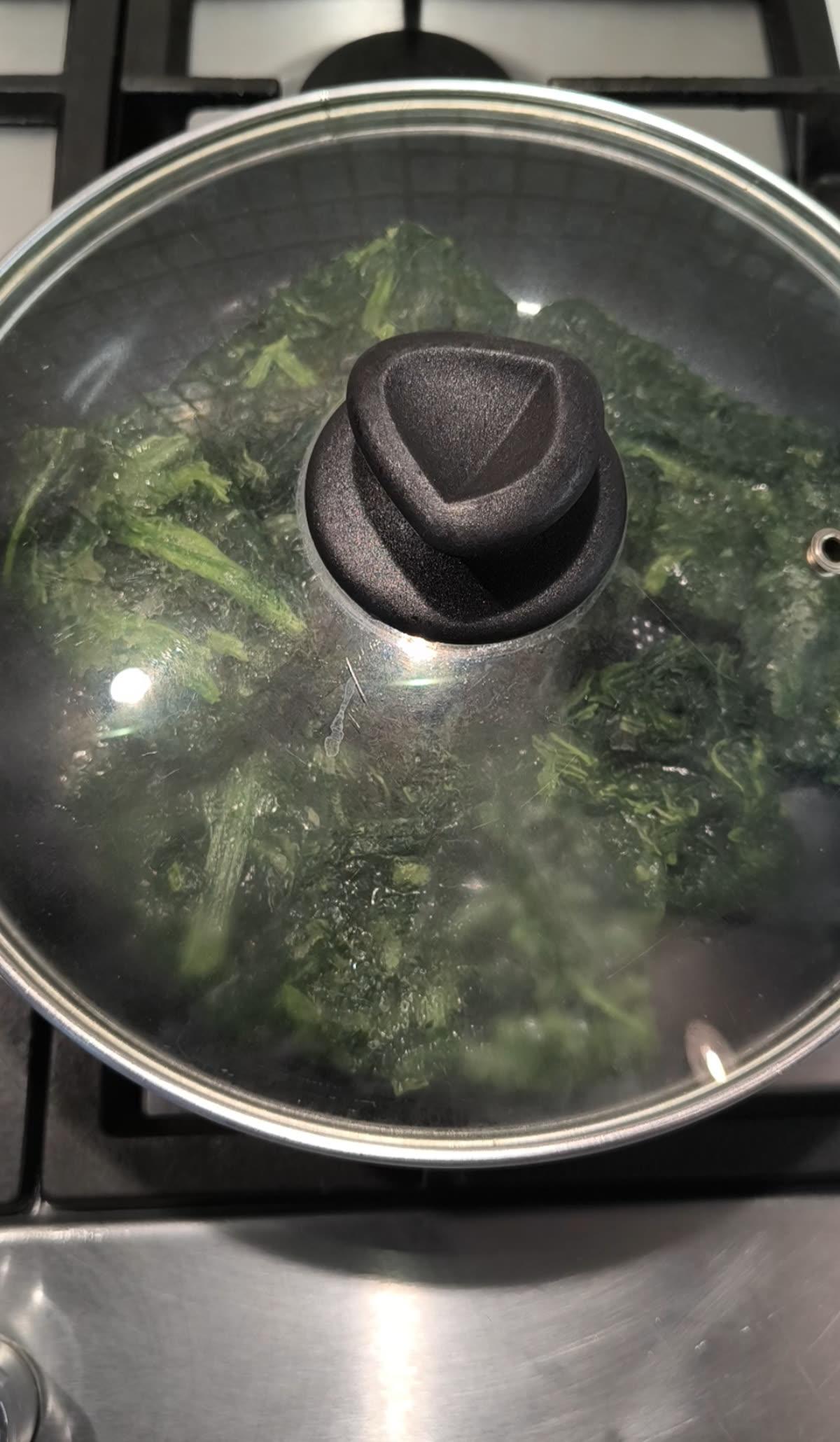 Spinaci in padella cottura veloce
