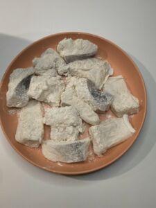 Baccala tagliato infarinato