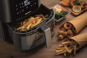 Ariete 4630 Friggitrice ad aria 9L, 1500 W, Capacità 9L, Capacità di cottura 2,5kg, 8 programmi preimpostati, Temperatura fino a 200°