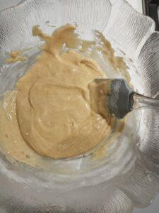 Impasto waffle farina uova