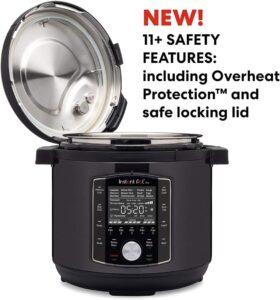Instant Pot Pro 60 Multicooker elettrico 10 in 1 1200 W 5,7 L - Pentola a pressione, a cottura lenta, cuociriso, vaporiera, padella per saltare, sterilizzatore, yogurtiera, acciaio inossidabile nero