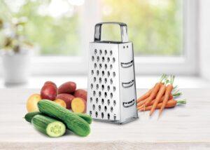 Tescoma 643742 Handy gattugia 4 lati, Acciaio Inossidabile, Argento, 24 x 11 cm, 1 Pezzo