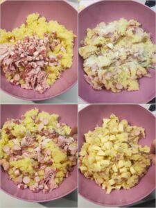 Mescolare composto di patate