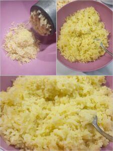 Scolare e schiacciare le patate