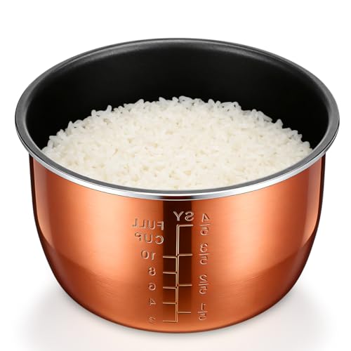 Sewroro Pentola a pressione elettrica da 5 l, pentola interna antiaderente, per cuociriso,...