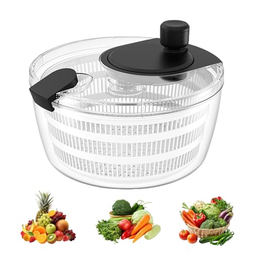 Insalata Spinner Piccolo Rotatore di Pulizia, Essiccatore di Lattuga Verdura, Rotatore Cucina...