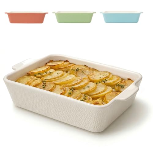 Praknu Pirofila in Ceramica Grande 28cm - Antiaderente e Antigraffio - Pirofila da Forno in...