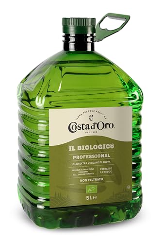 Costa d’Oro – Il Biologico 5L. Olio extravergine di oliva non filtrato, estratto a freddo, prodotto...