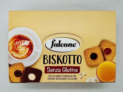 Biskotto - Cofanetto di Biscotti Senza Glutine Assortiti in 24 Biscotti Gusti Cacao, Crema Latte,...