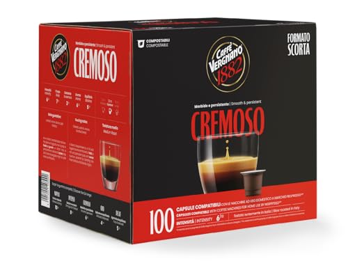 Caffè Vergnano 1882 - Capsule Compatibili Nespresso, Cremoso